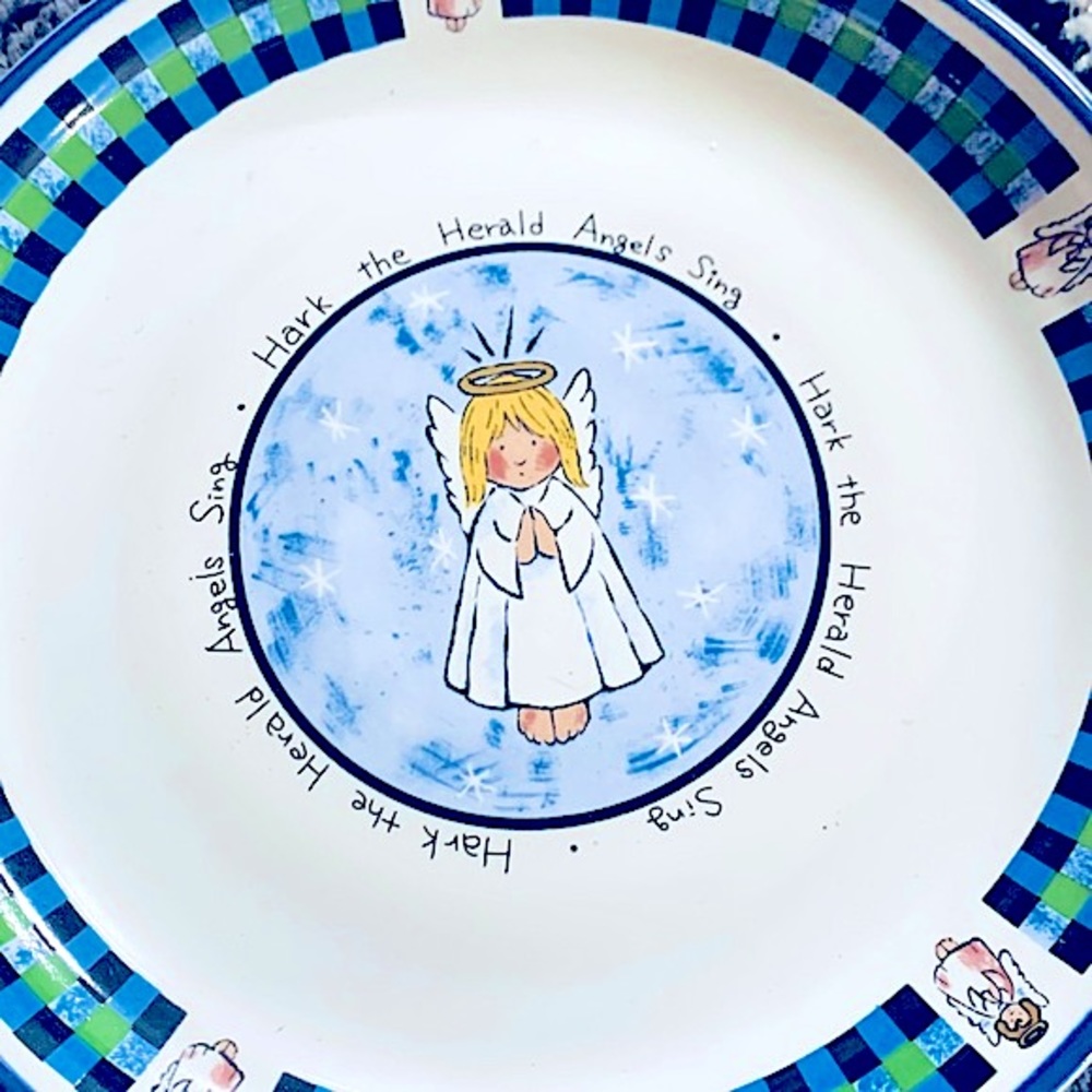 🎄Holiday’s International China 1998 Christmas Angel Stoneware 11" (Set of 6)🎄 - Picture 6 of 16